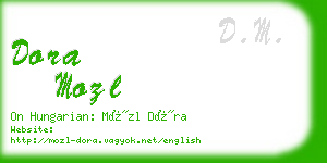 dora mozl business card